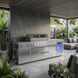 Load image into Gallery viewer, Monster Grill - Ultimate Outdoor Kitchen - 6 Burner Gas BBQ Grill with Fridge and Sink
