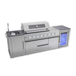 Load image into Gallery viewer, Monster Grill - Ultimate Outdoor Kitchen - 6 Burner Gas BBQ Grill with Fridge and Sink
