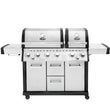 Load image into Gallery viewer, Monster Grill 6 Burner Double Header Gas BBQ - Stainless Steel
