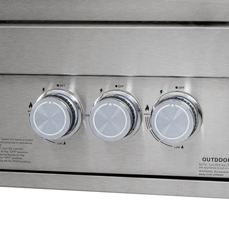 Monster Grill 4 Burner Built-In Gas BBQ