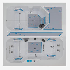 Master Spas® Michael Phelps Chilly GOAT™ Valaris - Dual Ice Bath and Hot Tub