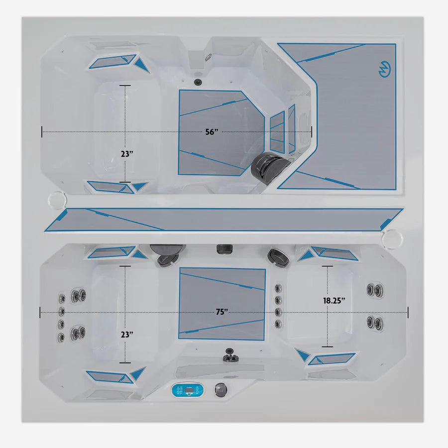 Master Spas® Michael Phelps Chilly GOAT™ Valaris - Dual Ice Bath and Hot Tub