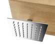 Load image into Gallery viewer, Wooden Thermostatic Outdoor Shower with Square Hand Shower 2 Outlets - Namara

