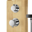 Load image into Gallery viewer, Wooden Thermostatic Outdoor Shower with Square Hand Shower 2 Outlets - Namara

