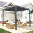 Load image into Gallery viewer, Heavy-Duty Aluminium Pergola with Dual Zone Louvred Roof - 3x3m
