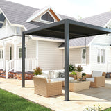 Load image into Gallery viewer, Heavy-Duty Aluminium Pergola with Dual Zone Louvred Roof - 3x3m