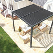 Load image into Gallery viewer, Heavy-Duty Aluminium Pergola with Dual Zone Louvred Roof - 3x3m
