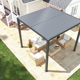 Load image into Gallery viewer, Heavy-Duty Aluminium Pergola with Dual Zone Louvred Roof - 3x3m