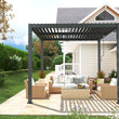 Load image into Gallery viewer, Heavy-Duty Aluminium Pergola with Dual Zone Louvred Roof - 3x3m
