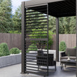 Load image into Gallery viewer, Heavy Duty Aluminium Single Slatted Adjustable Pergola Screen in Charcoal
