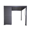 Load image into Gallery viewer, Heavy Duty Aluminium Single Slatted Adjustable Pergola Screen in Charcoal
