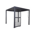 Load image into Gallery viewer, Heavy Duty Aluminium Single Slatted Adjustable Pergola Screen in Charcoal

