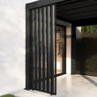 Load image into Gallery viewer, Heavy Duty Aluminium Single Vertical Slatted Pergola Screen in Charcoal
