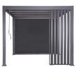 Load image into Gallery viewer, Heavy Duty Aluminium Single Vertical Slatted Pergola Screen in Charcoal
