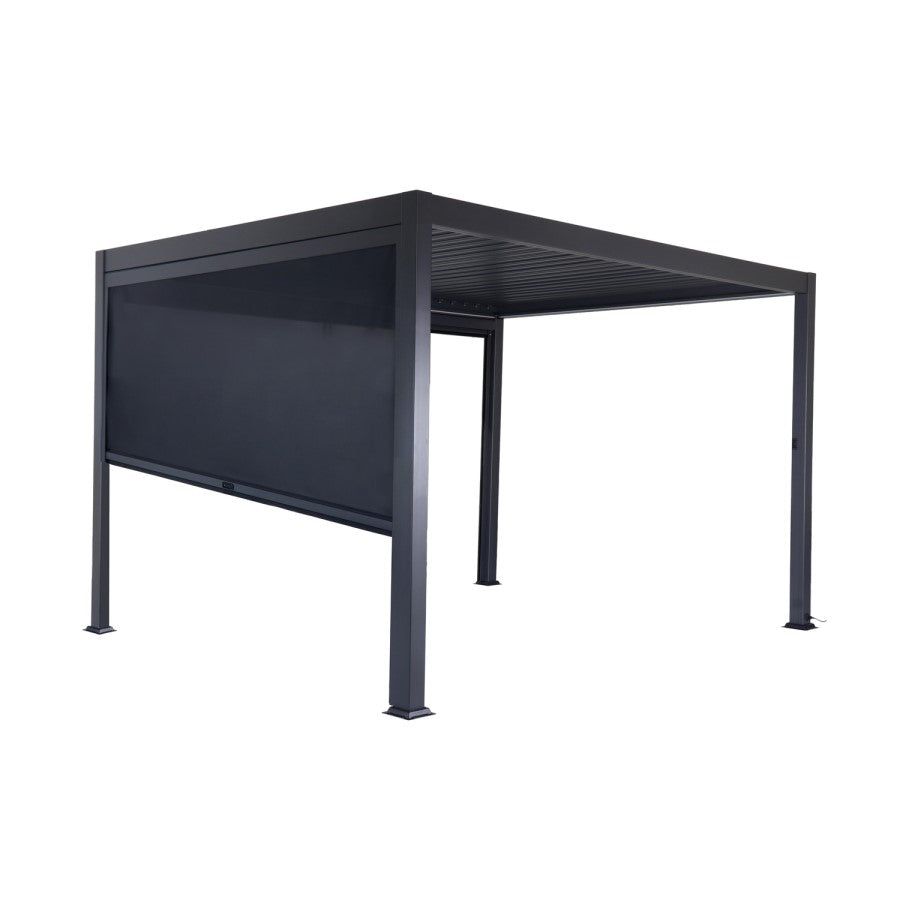 3 x 3m Charcoal Fitted Side Screen