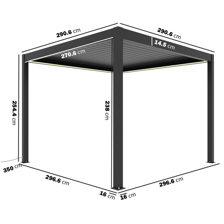 Technical dimensional drawing