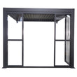 Load image into Gallery viewer, Aluminium Glazed Sliding Pergola Doors System in Charcoal
