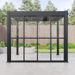 Load image into Gallery viewer, Aluminium Glazed Sliding Pergola Doors System in Charcoal
