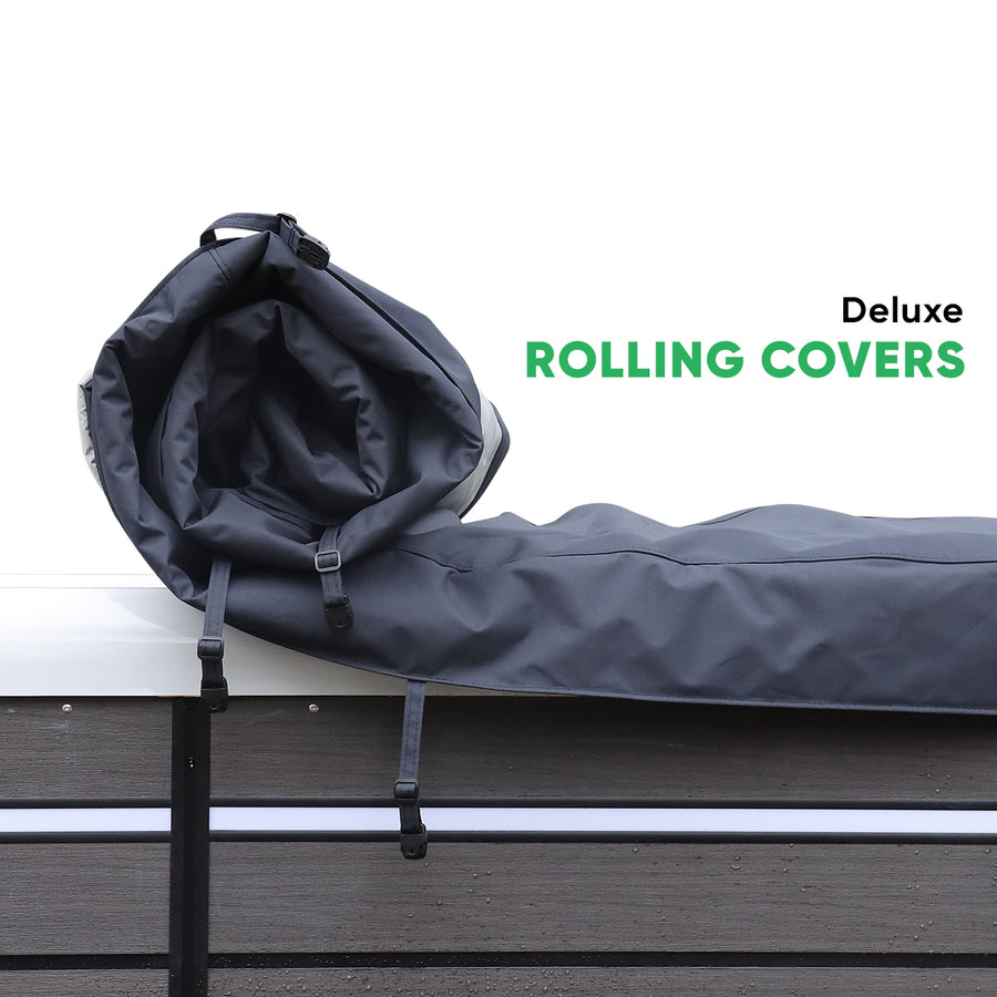 Swim Spa Roller Cover 390x235cm - 20cm Radius