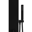 Load image into Gallery viewer, Black Thermostatic Mixer Outdoor Shower with Pencil Hand Shower 2 Outlets - Suva
