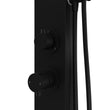 Load image into Gallery viewer, Black Thermostatic Mixer Outdoor Shower with Pencil Hand Shower 2 Outlets - Suva
