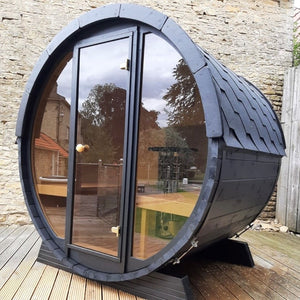 Outdoor Terrace 160 - 2 to 4 Person Barrel Sauna