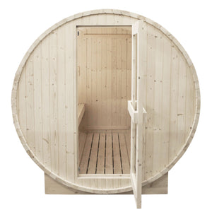 4 Person Outdoor Barrel Sauna - Outdoor Living