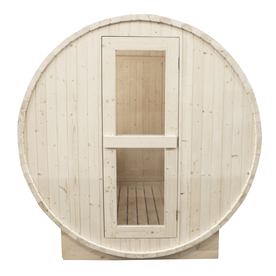 4 Person Outdoor Barrel Sauna - Outdoor Living