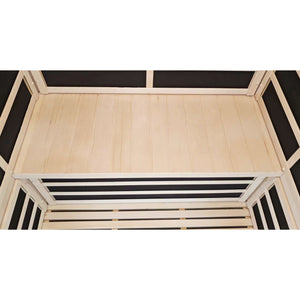 2 Person Indoor Infra-red Sauna - Black - Outdoor Living