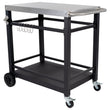 Load image into Gallery viewer, Boss Grill BBQ Serving Trolley with Utensil Hooks and Bottle Opener
