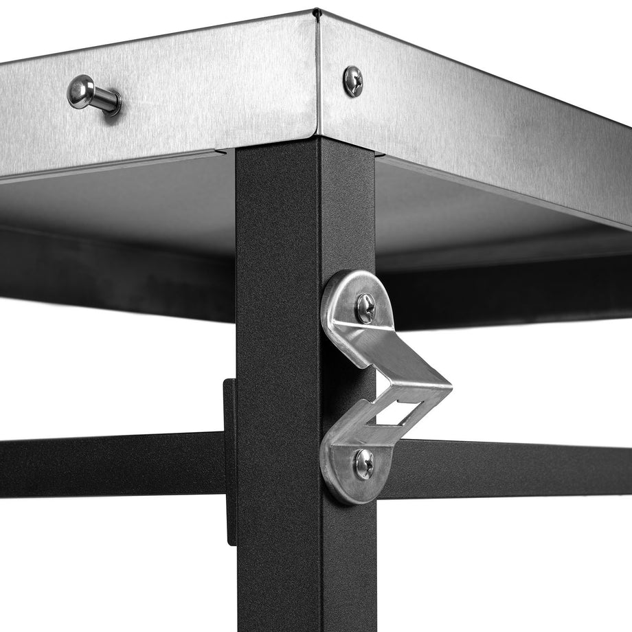 Boss Grill BBQ Serving Trolley with Utensil Hooks and Bottle Opener