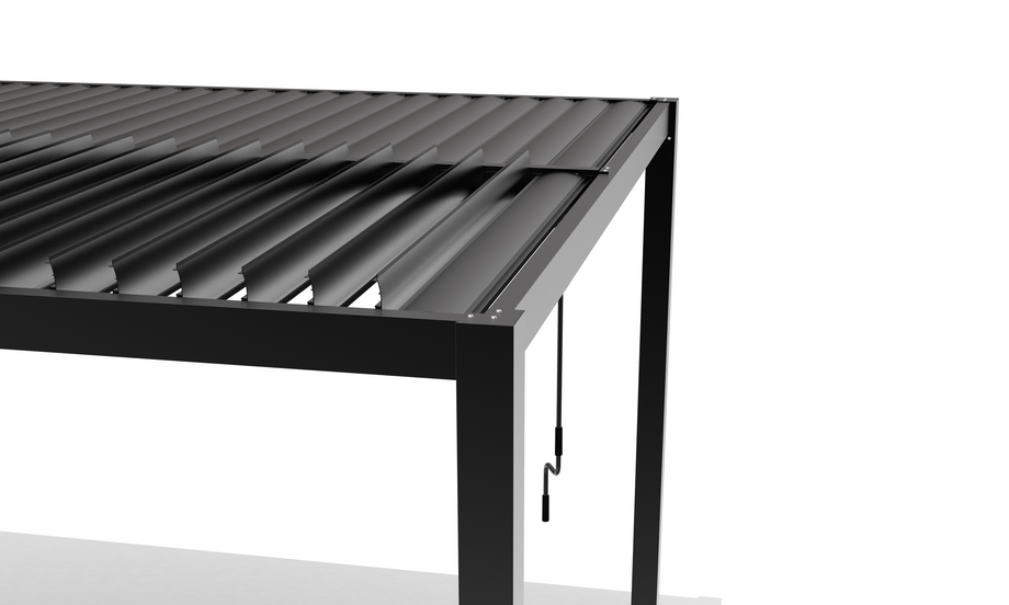 Heavy-Duty Aluminium Pergola with Dual Zone Louvred Roof - 4x3m