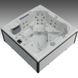 Load image into Gallery viewer, Edge Kensington Hot Tub in Light Grey — lounger layout
