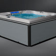 Load image into Gallery viewer, Edge Kensington Hot Tub in Light Grey — illuminated exterior
