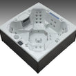 Load image into Gallery viewer, Edge Knightsbridge Hot Tub in Dark Grey — all-seater layout
