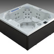 Load image into Gallery viewer, Edge Knightsbridge Hot Tub in Dark Grey — all-seater seating view
