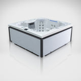 Load image into Gallery viewer, Edge Knightsbridge hot tub in light grey, front view
