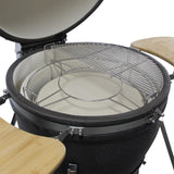 Load image into Gallery viewer, Boss Grill King Egg - 27 Inch Ceramic Kamado Style Charcoal Smoker BBQ Grill