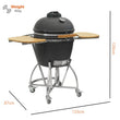 Load image into Gallery viewer, Boss Grill The Egg XL - 22 Inch Ceramic Kamado Style Charcoal Smoker BBQ Grill
