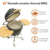 Load image into Gallery viewer, Boss Grill The Egg XL - 22 Inch Ceramic Kamado Style Charcoal Smoker BBQ Grill