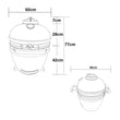 Load image into Gallery viewer, Boss Grill The Egg XL - 22 Inch Ceramic Kamado Style Charcoal Smoker BBQ Grill
