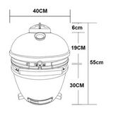 Load image into Gallery viewer, Boss Grill The Egg XS - 15 Inch Ceramic Kamado Style Charcoal Smoker BBQ Grill