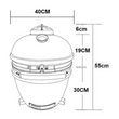 Load image into Gallery viewer, Boss Grill The Egg XS - 15 Inch Ceramic Kamado Style Charcoal Smoker BBQ Grill
