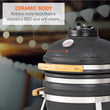 Load image into Gallery viewer, Boss Grill The Egg XS - 15 Inch Ceramic Kamado Style Charcoal Smoker BBQ Grill
