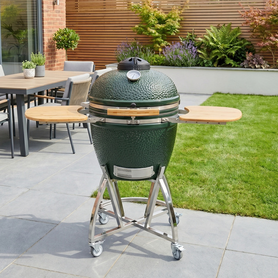 Boss Grill The Egg XL - 22 Inch Ceramic Kamado Style Charcoal Smoker BBQ Grill
