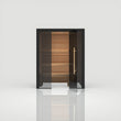 Load image into Gallery viewer, Hekla Traditional 160 sauna in Nero finish, straight-on front view with door open
