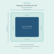 Load image into Gallery viewer, Top-down space plan for Aquasolus The Brook Hot Tub, showing the 213 x 180 cm footprint and a 40 cm zone around every side.
