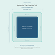 Load image into Gallery viewer, Top-down space plan for Aquasolus The Cove Hot Tub, showing the 213 x 213 cm footprint and a 40 cm zone around every side.
