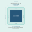 Load image into Gallery viewer, Top-down space plan for Edge Kensington Hot Tub, showing the 216 x 216 cm footprint and a 40 cm zone around every side.
