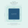 Load image into Gallery viewer, Top-down space plan for Jacuzzi J408L Hot Tub, showing the 227 x 227 cm footprint and a 40 cm zone around every side.
